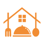 Signet des Bremerhavener Küchenstudios: Haus mit Besteck